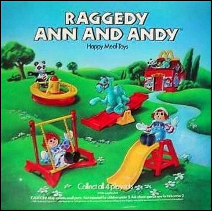 USA, 1989/13, Happy Meal Set, Raggedy Ann & Andy