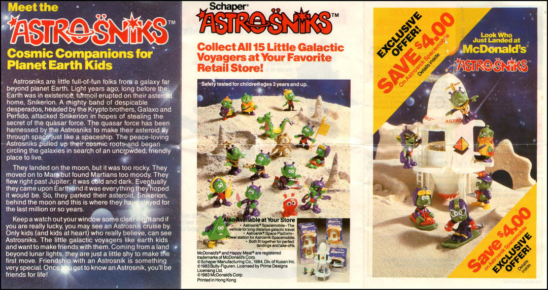 USA, 1994/01, Happy Meal Set, AstroSniks II with Rocket