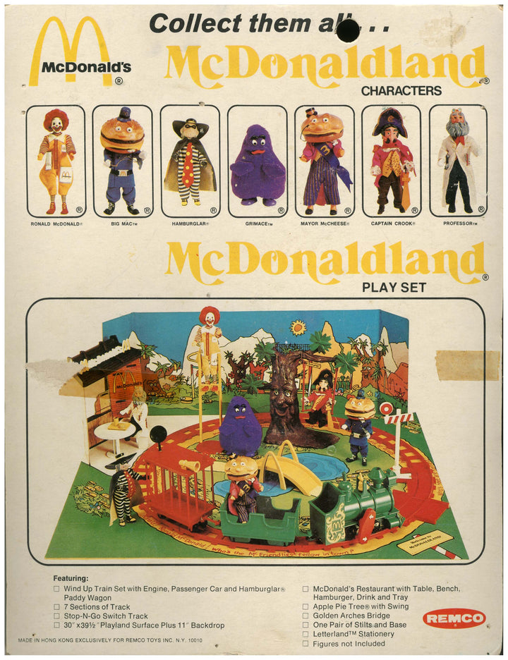 USA, 1976, McDonaldland Characters Set, Remco Toys INC.