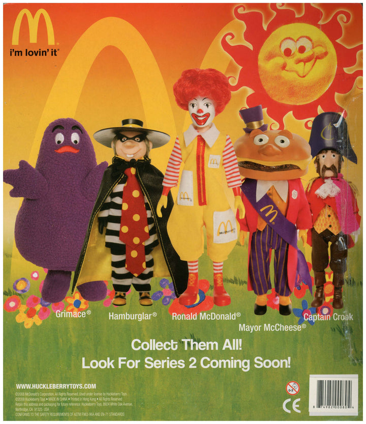 USA, 2008, McDonaldland Characters, SDCC 2008 Exclusive Set of 10, Huckleberry Toys