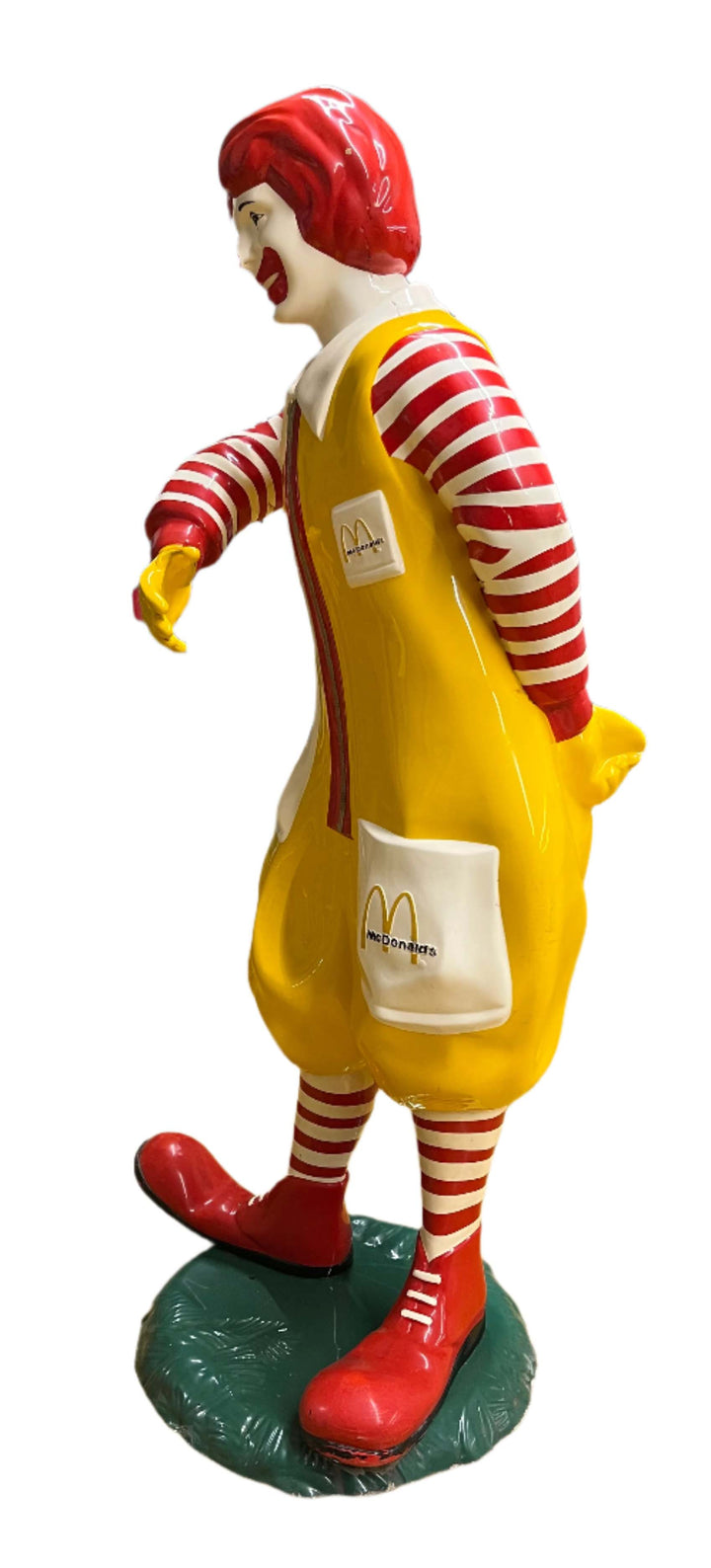USA, 1980's, Live size fiberglass Ronald McDonald statue