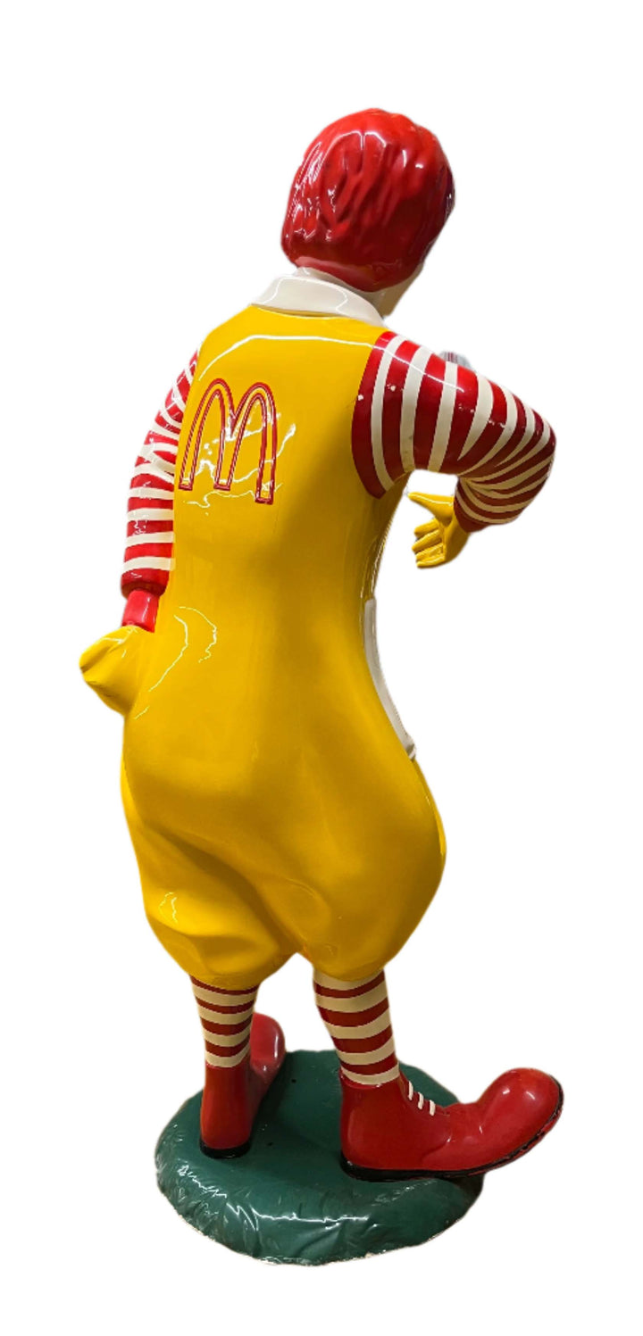 USA, 1980's, Live size fiberglass Ronald McDonald statue