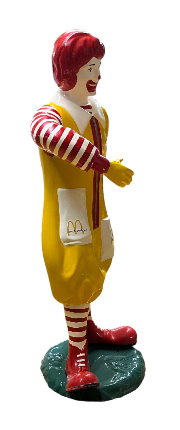 USA, 1980's, Live size fiberglass Ronald McDonald statue