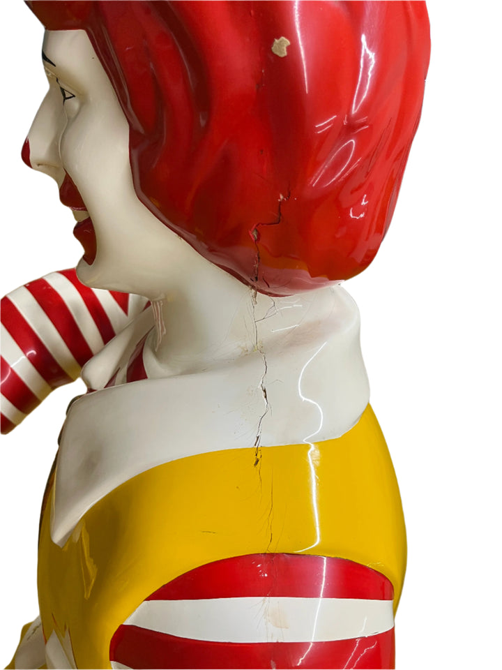 USA, 1980's, Live size fiberglass Ronald McDonald statue