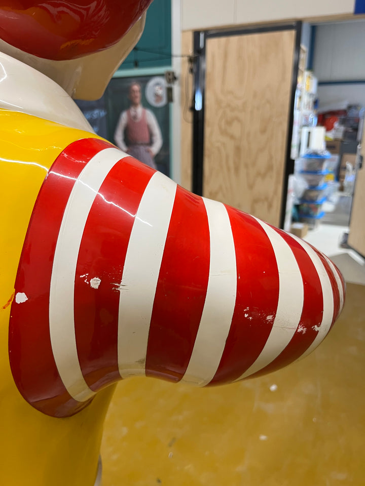 USA, 1980's, Live size fiberglass Ronald McDonald statue