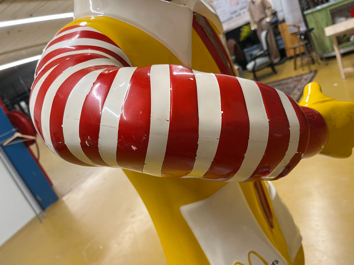 USA, 1980's, Live size fiberglass Ronald McDonald statue