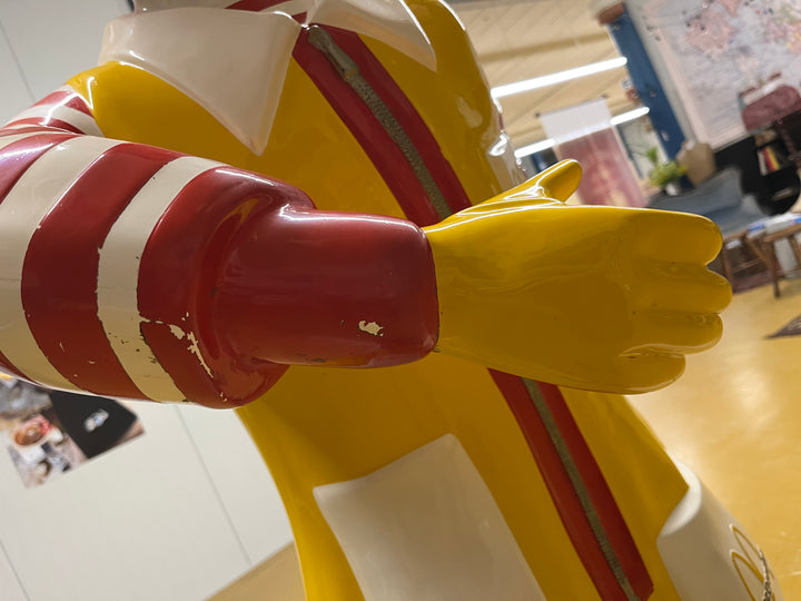 USA, 1980's, Live size fiberglass Ronald McDonald statue